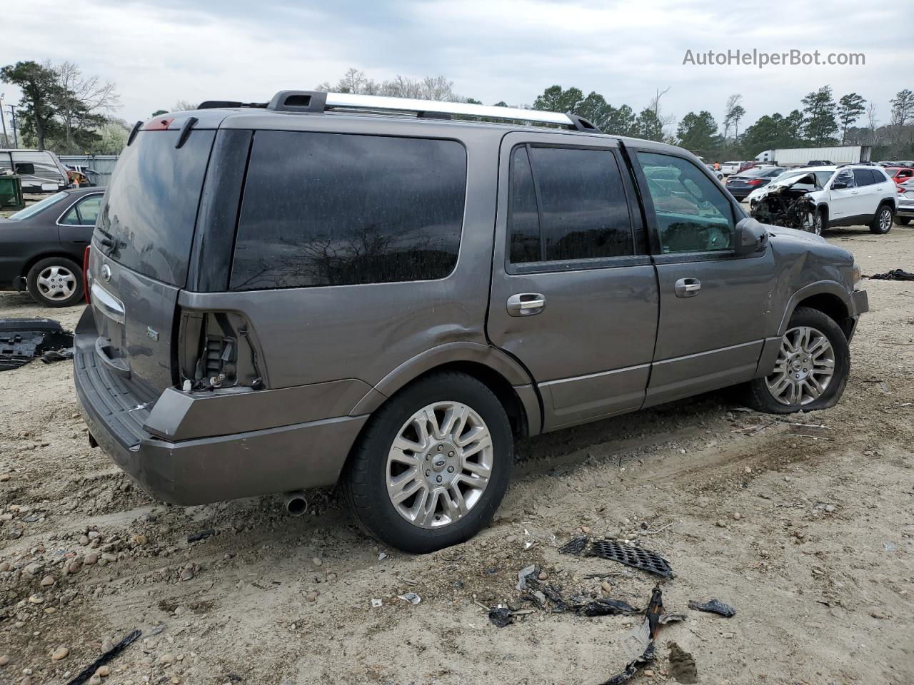 2012 Ford Expedition Limited Серый vin: 1FMJU1K57CEF41492