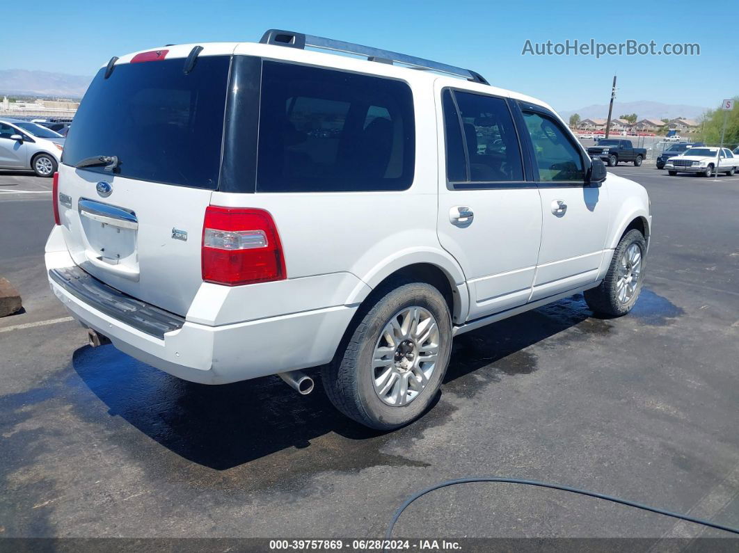 2012 Ford Expedition Limited White vin: 1FMJU1K58CEF67034