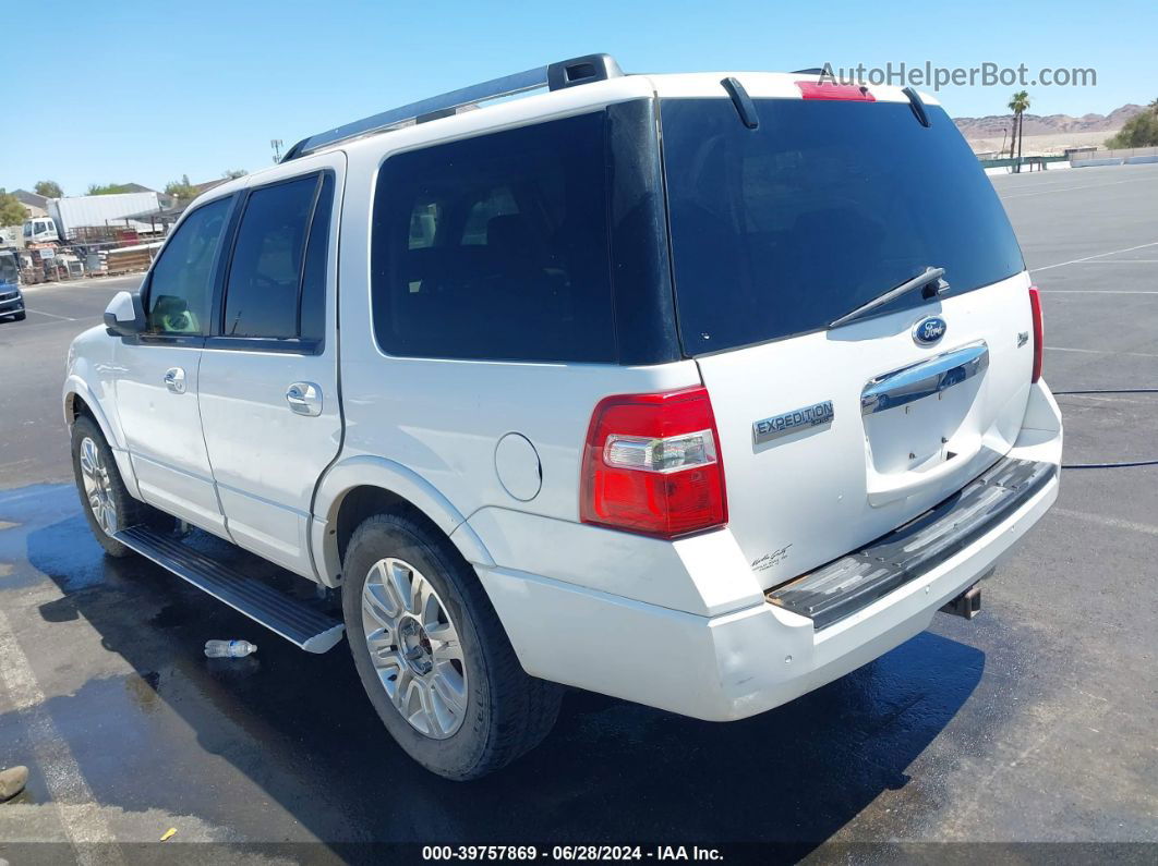 2012 Ford Expedition Limited White vin: 1FMJU1K58CEF67034