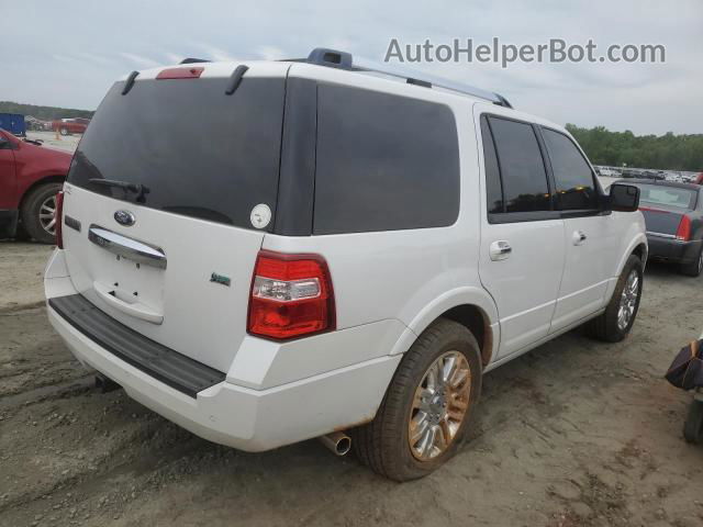 2012 Ford Expedition Limited White vin: 1FMJU1K59CEF04167