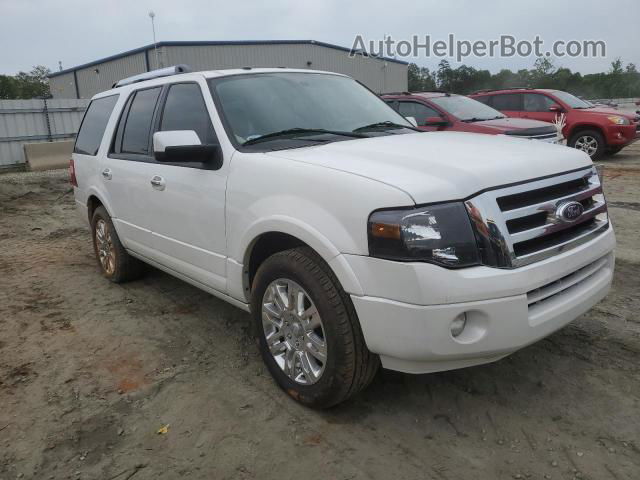 2012 Ford Expedition Limited White vin: 1FMJU1K59CEF04167