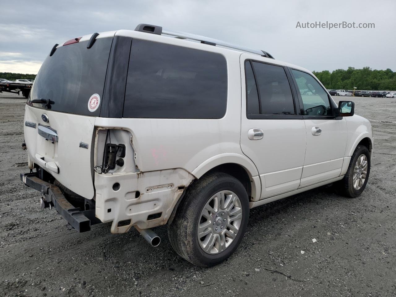 2012 Ford Expedition Limited White vin: 1FMJU1K59CEF14620