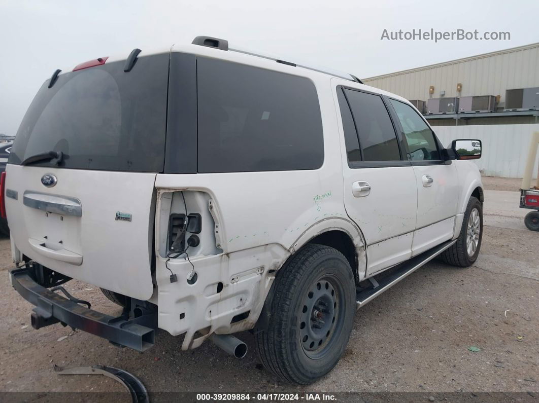 2012 Ford Expedition Limited White vin: 1FMJU1K5XCEF63986