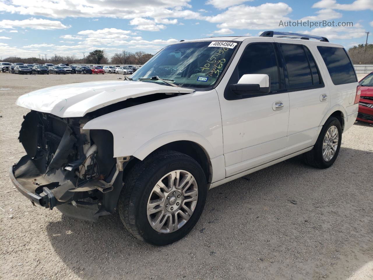 2012 Ford Expedition Limited White vin: 1FMJU1K5XCEF68265