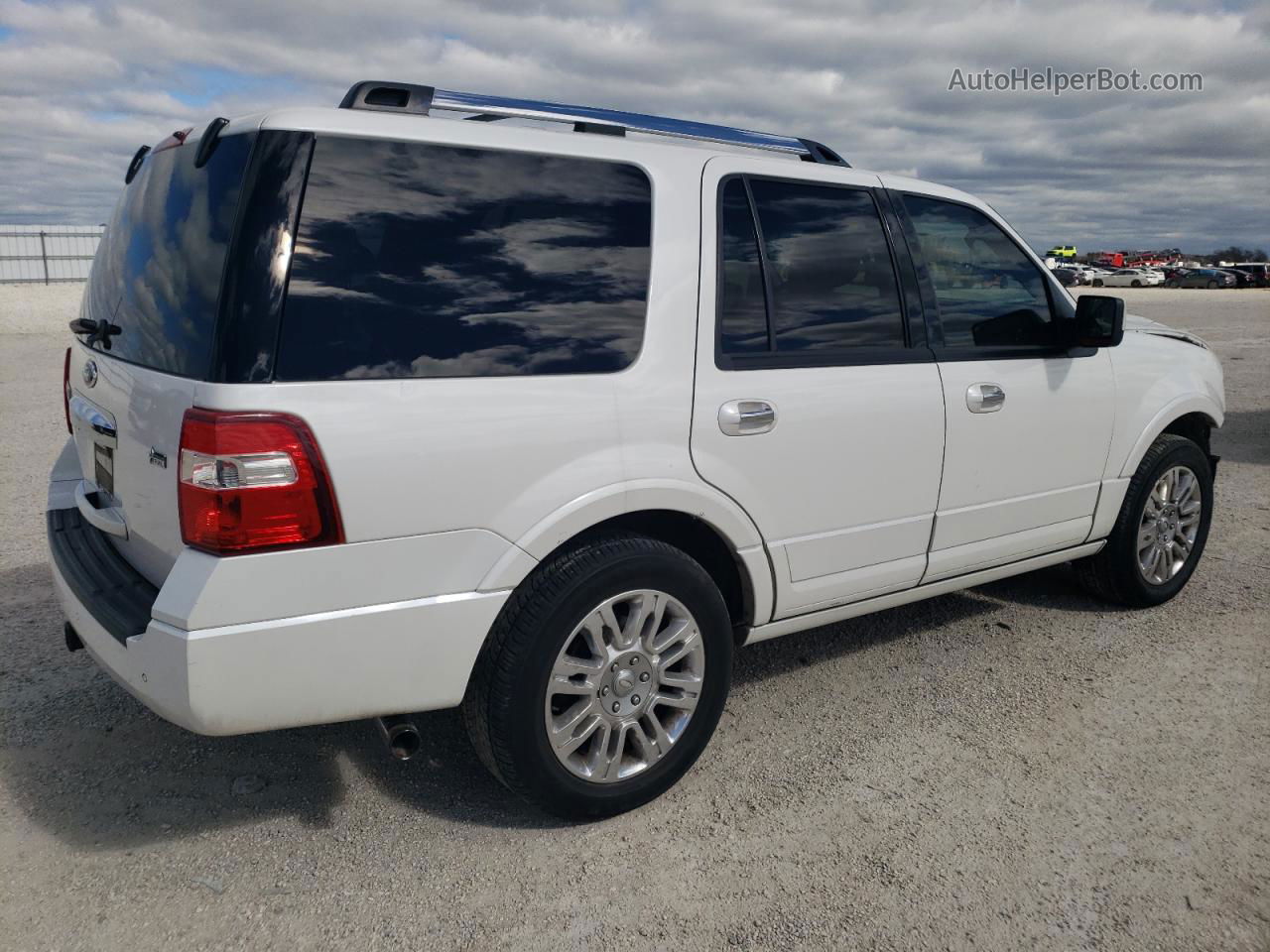 2012 Ford Expedition Limited White vin: 1FMJU1K5XCEF68265