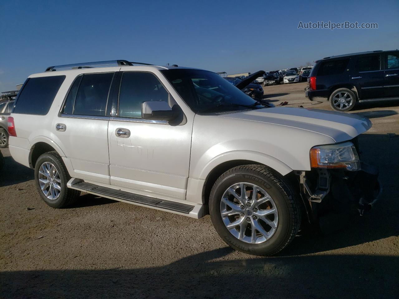 2016 Ford Expedition Limited White vin: 1FMJU1KT0GEF08936