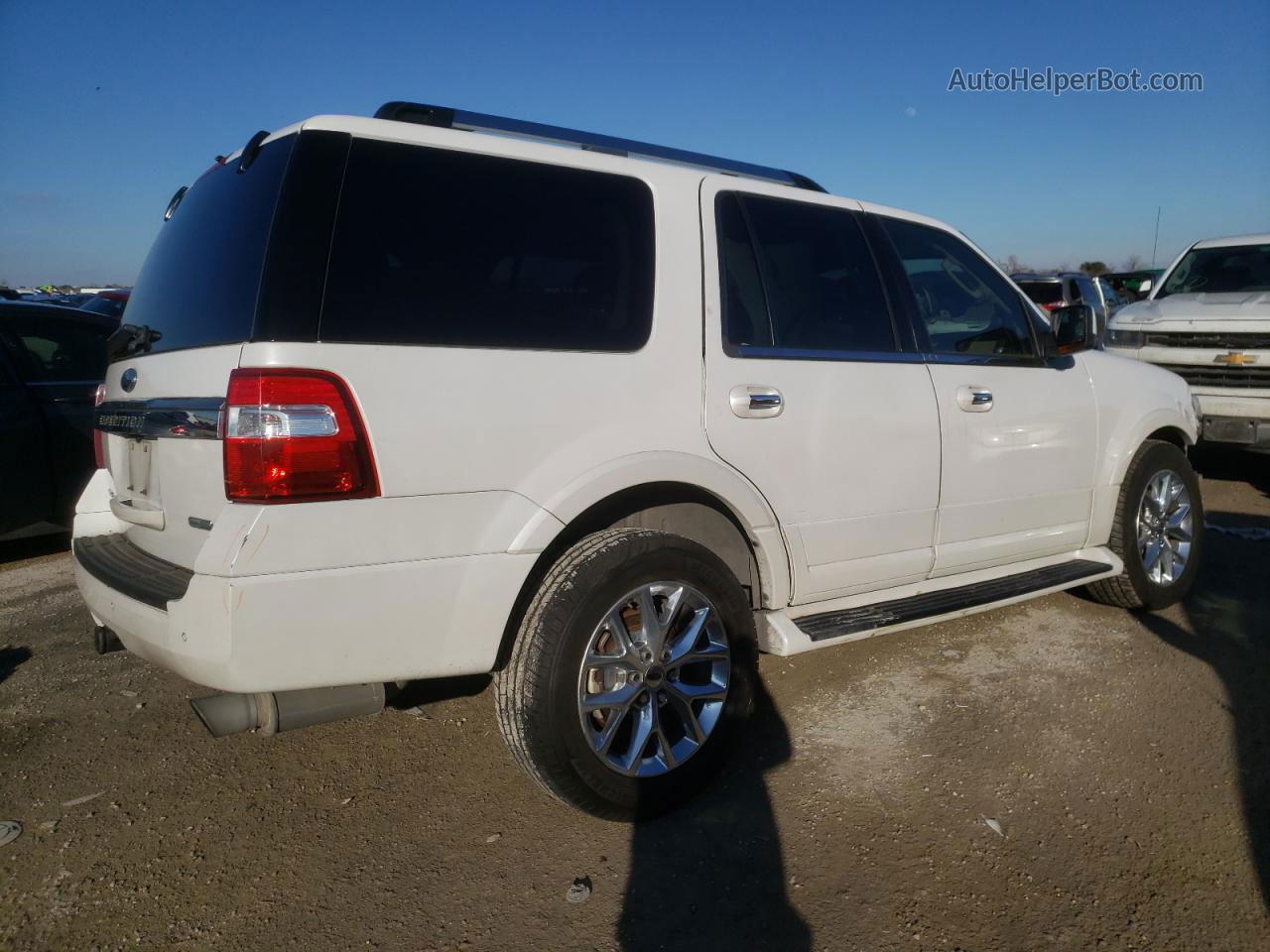 2016 Ford Expedition Limited White vin: 1FMJU1KT0GEF08936