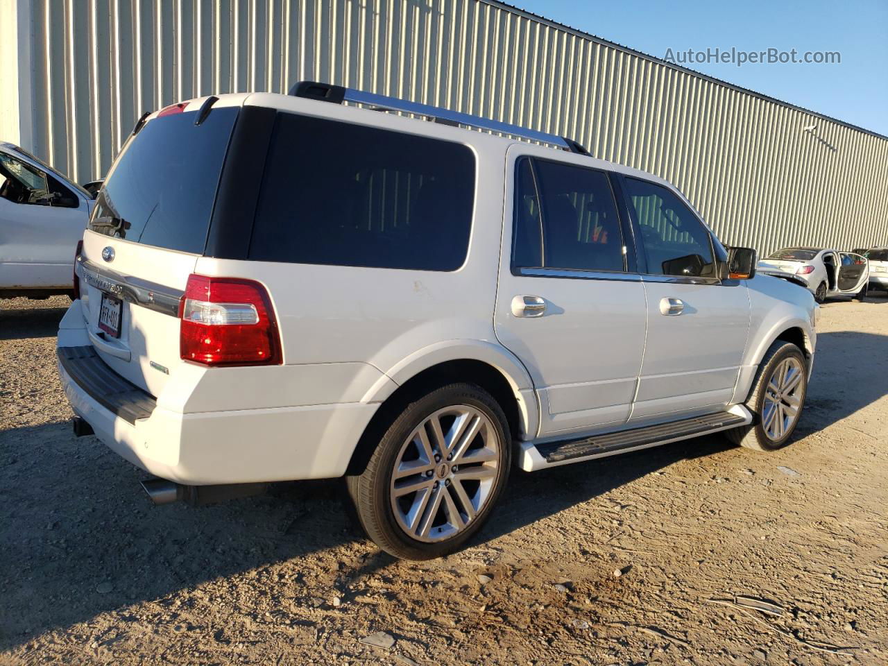 2016 Ford Expedition Limited White vin: 1FMJU1KT0GEF22514