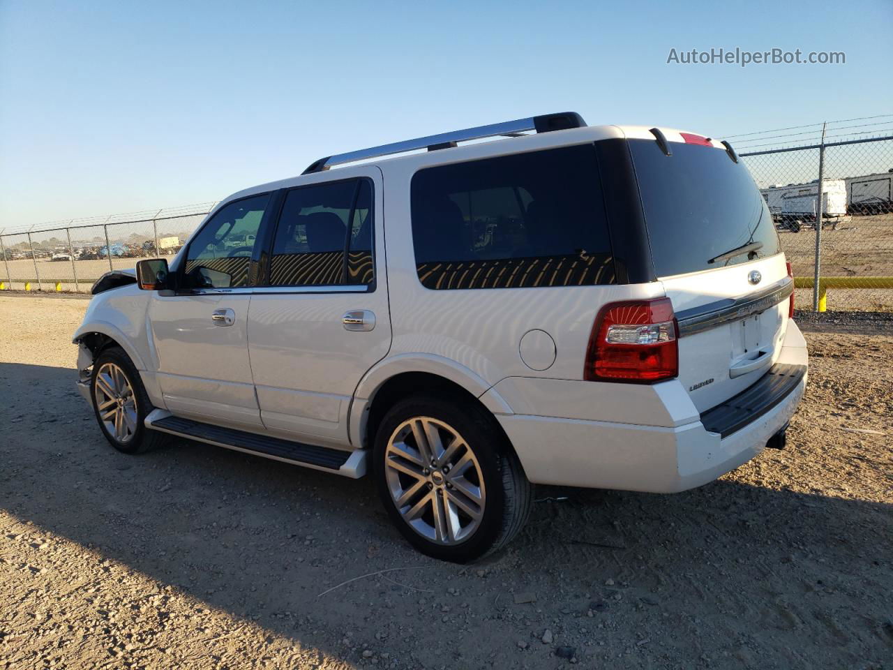 2016 Ford Expedition Limited White vin: 1FMJU1KT0GEF22514