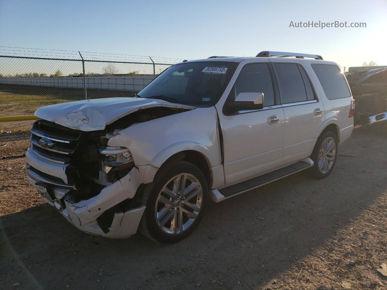 2016 Ford Expedition Limited White vin: 1FMJU1KT0GEF22514