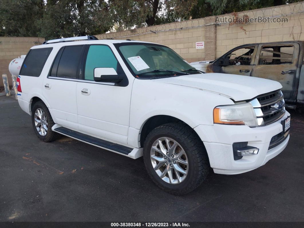 2016 Ford Expedition Limited White vin: 1FMJU1KT0GEF49440