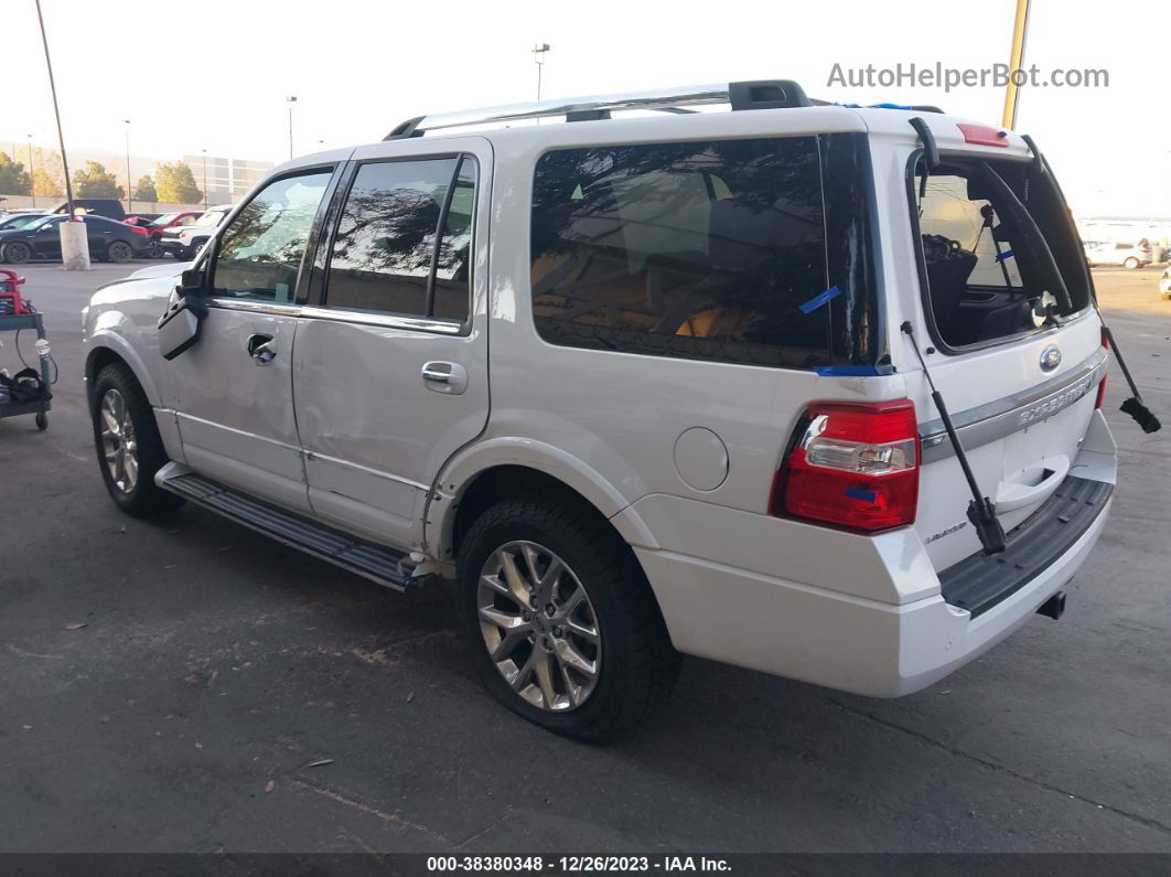 2016 Ford Expedition Limited White vin: 1FMJU1KT0GEF49440