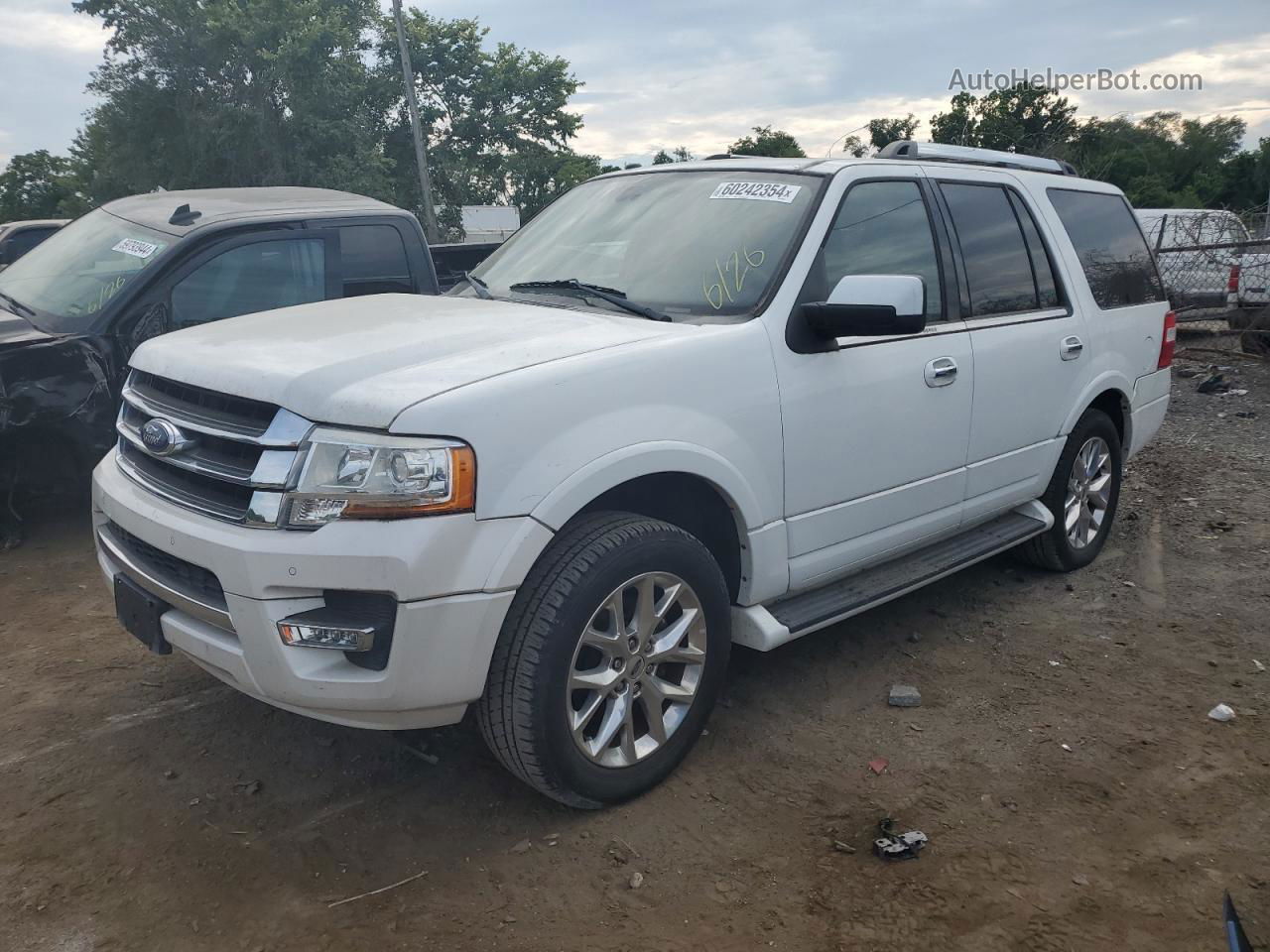 2017 Ford Expedition Limited White vin: 1FMJU1KT0HEA01374