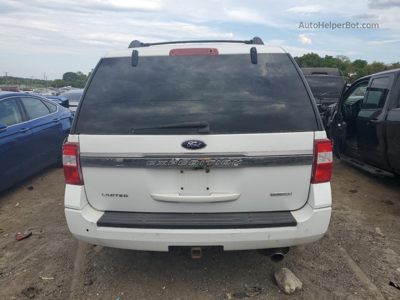 2017 Ford Expedition Limited White vin: 1FMJU1KT0HEA01374