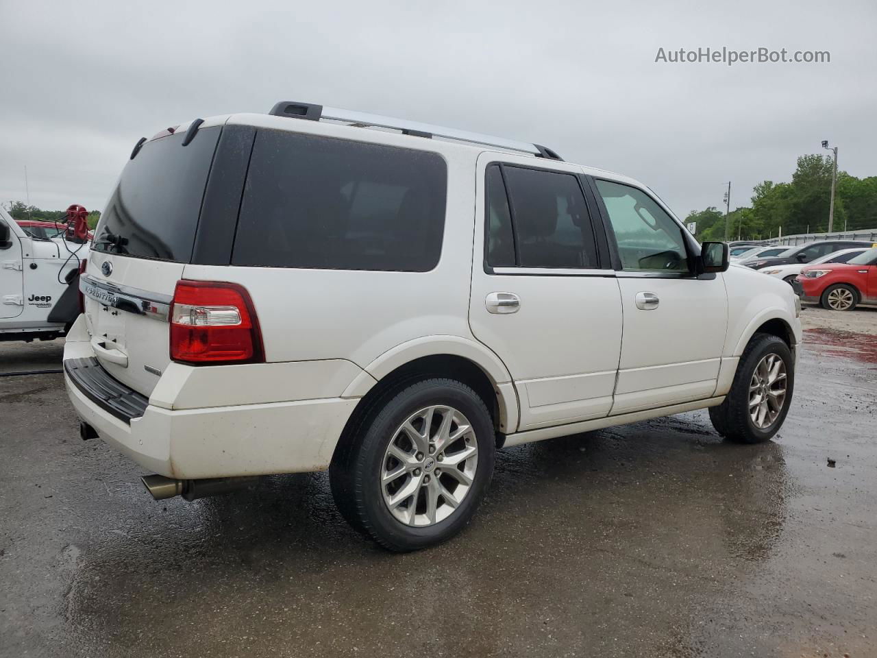 2017 Ford Expedition Limited White vin: 1FMJU1KT0HEA34066