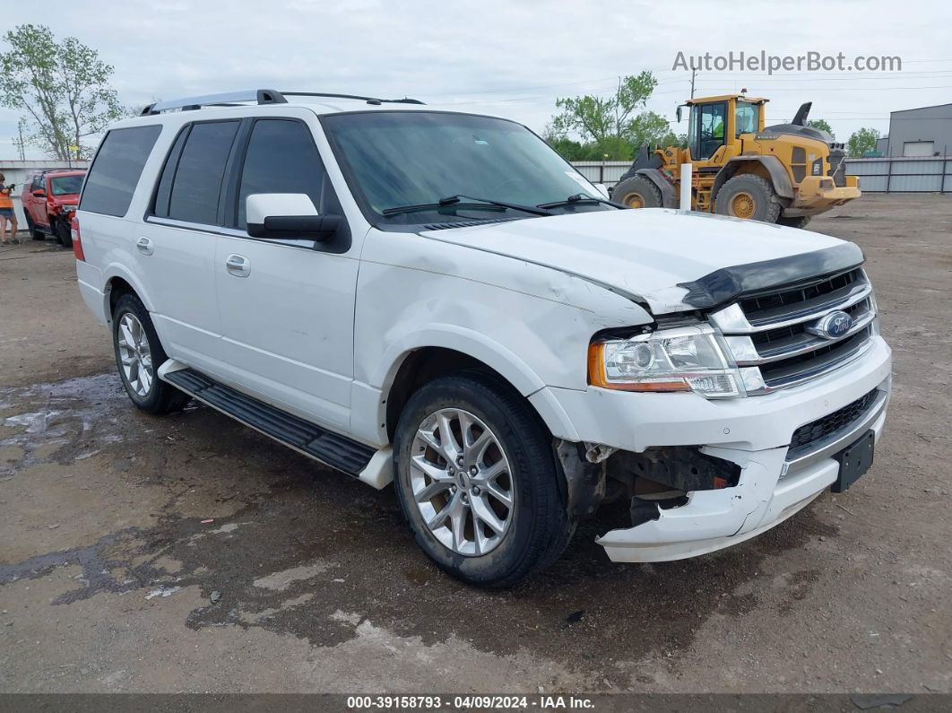 2016 Ford Expedition Limited White vin: 1FMJU1KT1GEF31867