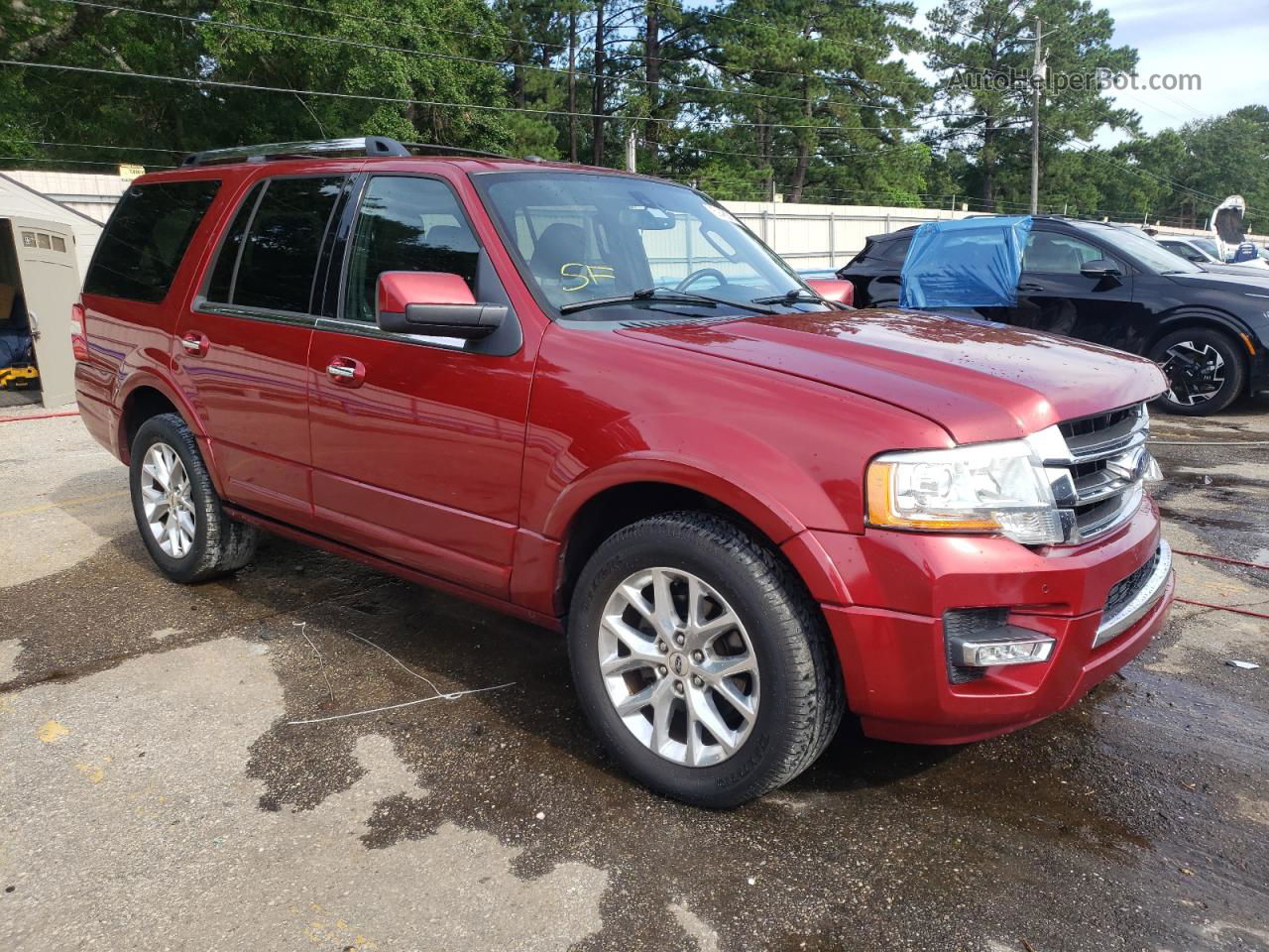 2017 Ford Expedition Limited Red vin: 1FMJU1KT1HEA20449