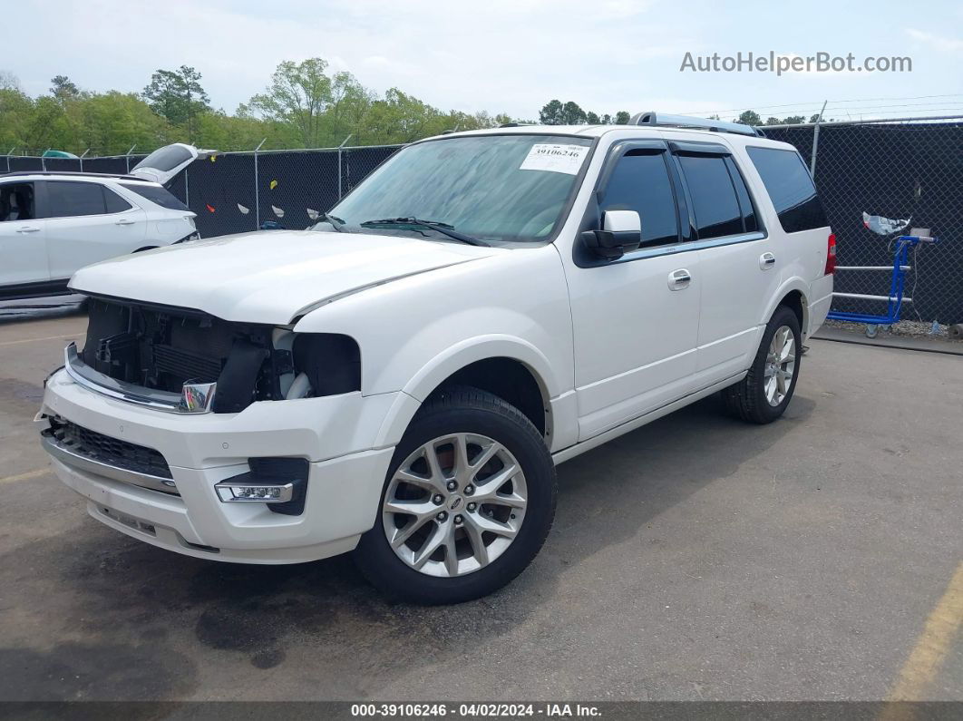 2017 Ford Expedition Limited White vin: 1FMJU1KT1HEA56805