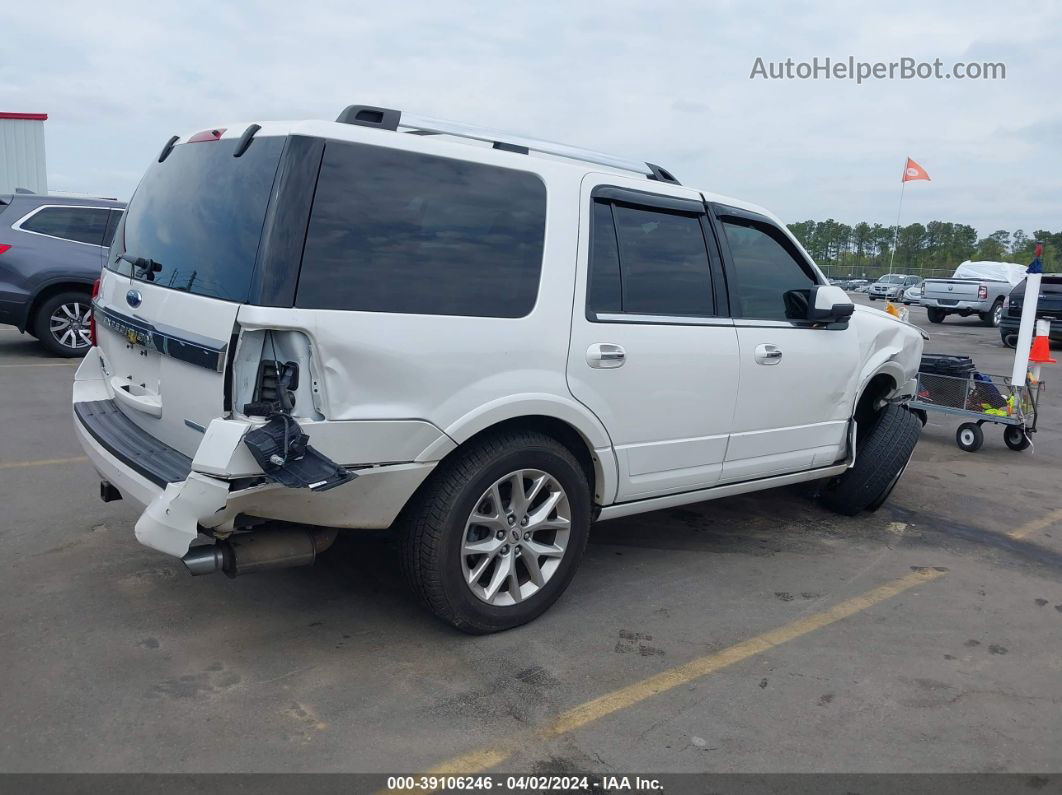 2017 Ford Expedition Limited White vin: 1FMJU1KT1HEA56805