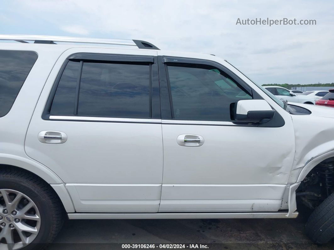 2017 Ford Expedition Limited White vin: 1FMJU1KT1HEA56805