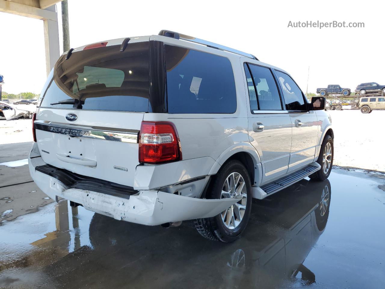 2017 Ford Expedition Limited White vin: 1FMJU1KT1HEA70266