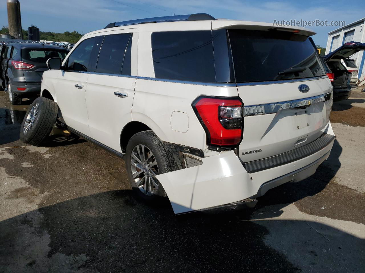 2018 Ford Expedition Limited White vin: 1FMJU1KT1JEA16892