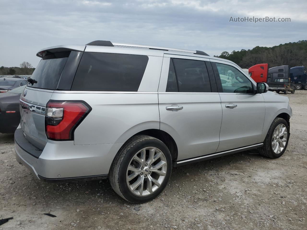 2018 Ford Expedition Limited Silver vin: 1FMJU1KT1JEA52548