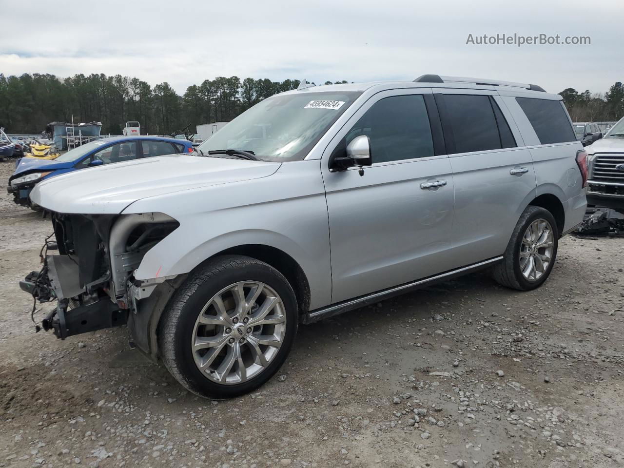 2018 Ford Expedition Limited Silver vin: 1FMJU1KT1JEA52548