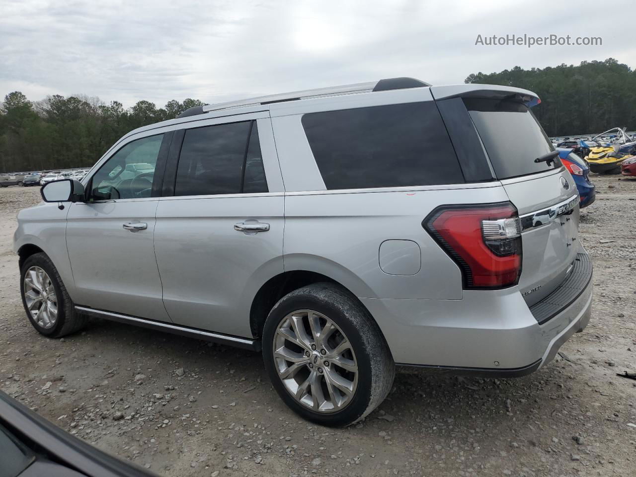 2018 Ford Expedition Limited Silver vin: 1FMJU1KT1JEA52548