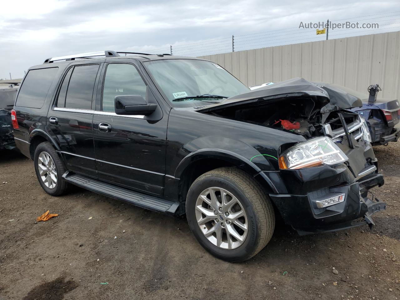 2016 Ford Expedition Limited Black vin: 1FMJU1KT2GEF38861