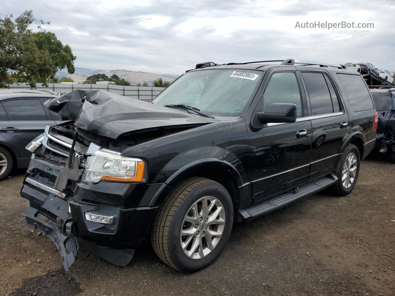 2016 Ford Expedition Limited Black vin: 1FMJU1KT2GEF38861