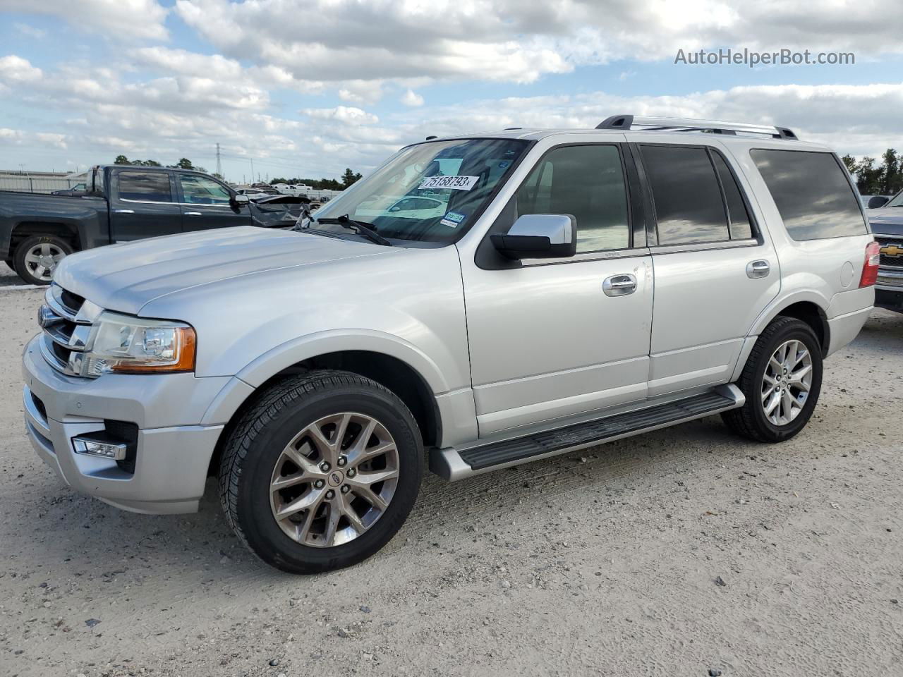 2017 Ford Expedition Limited Silver vin: 1FMJU1KT2HEA16524