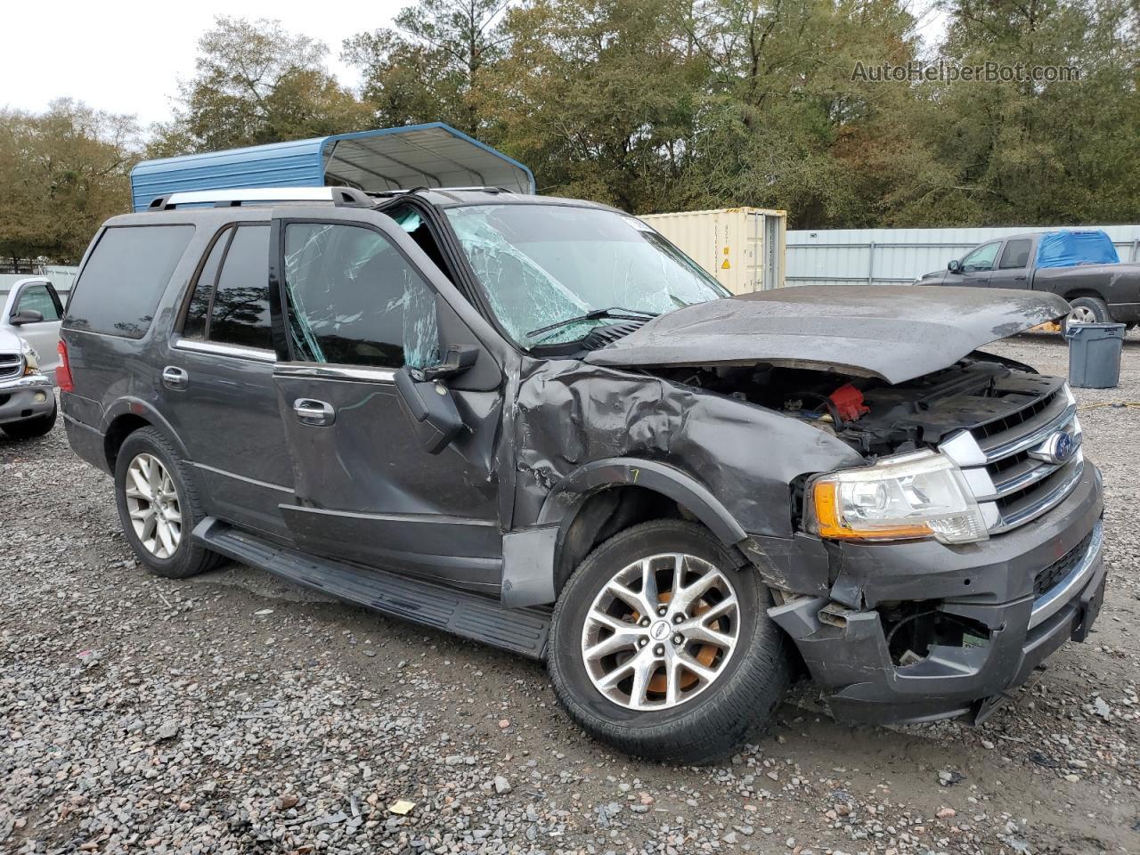 2016 Ford Expedition Limited Gray vin: 1FMJU1KT4GEF44922