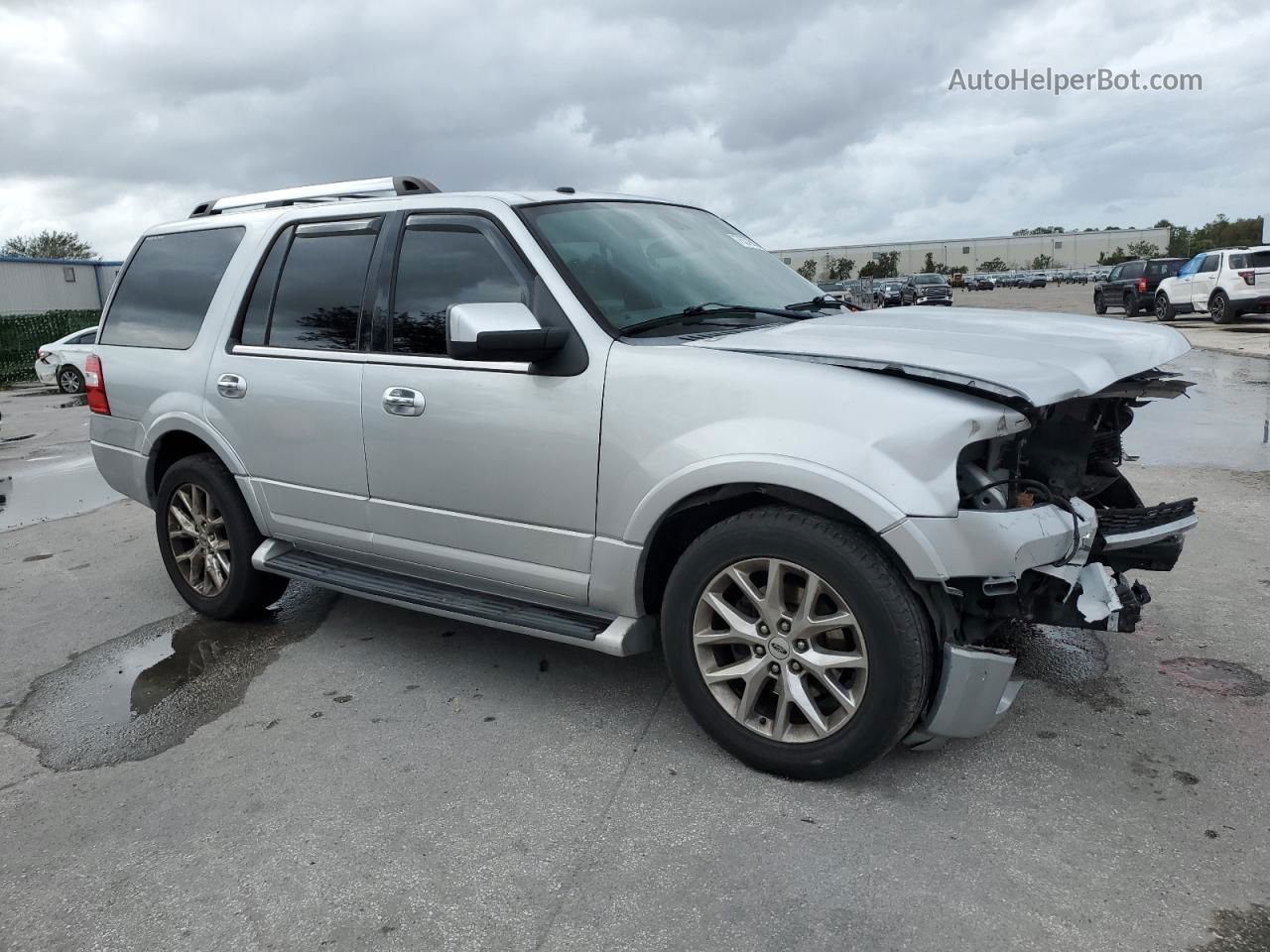 2017 Ford Expedition Limited Silver vin: 1FMJU1KT4HEA07758