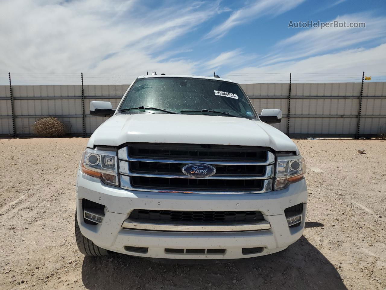 2017 Ford Expedition Limited White vin: 1FMJU1KT4HEA66468