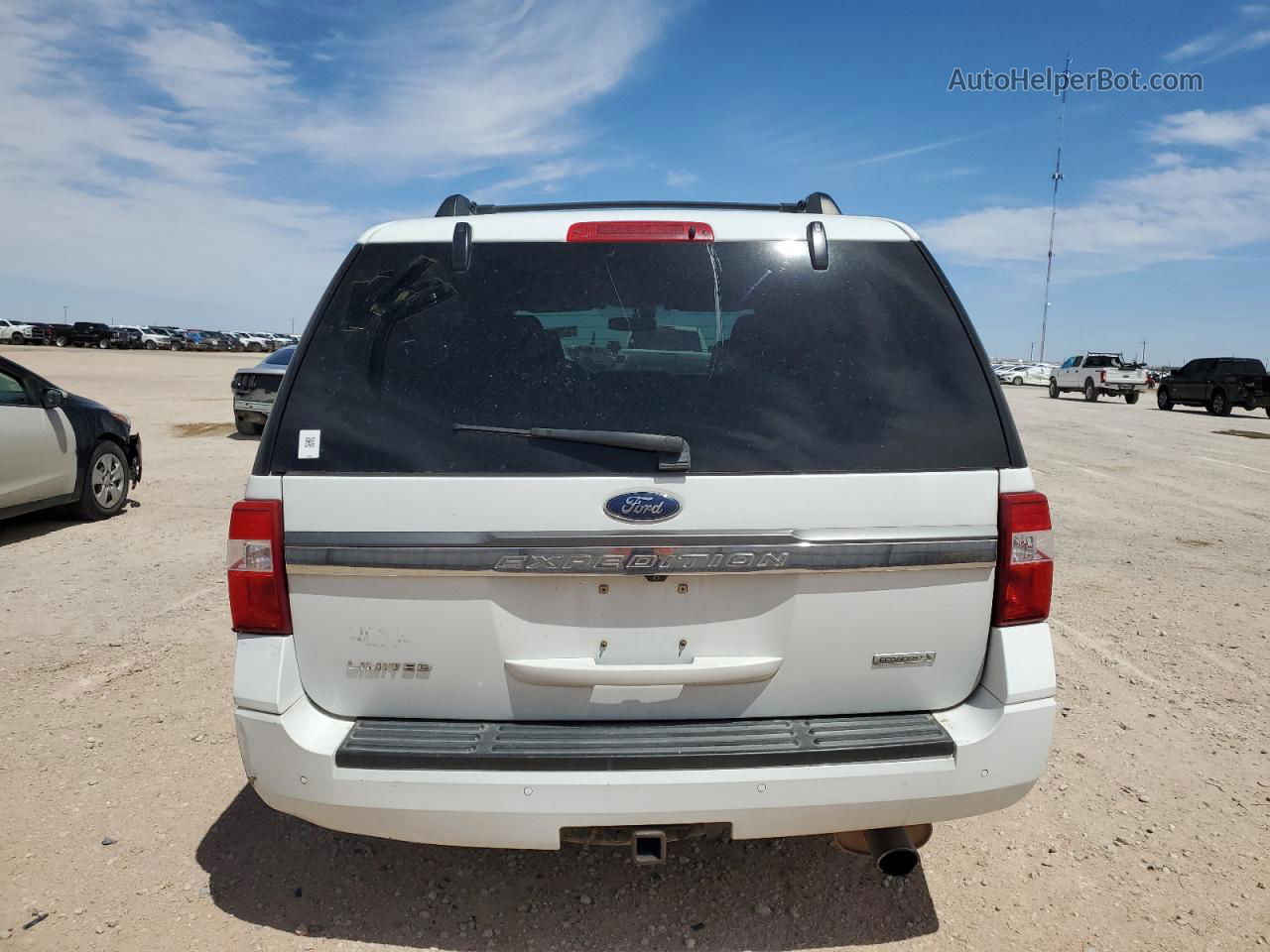 2017 Ford Expedition Limited White vin: 1FMJU1KT4HEA66468