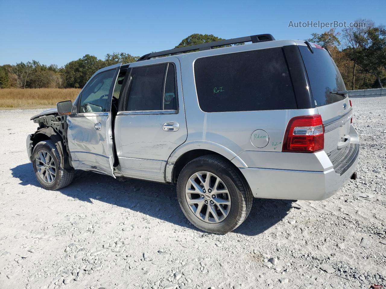 2017 Ford Expedition Limited Silver vin: 1FMJU1KT4HEA67734