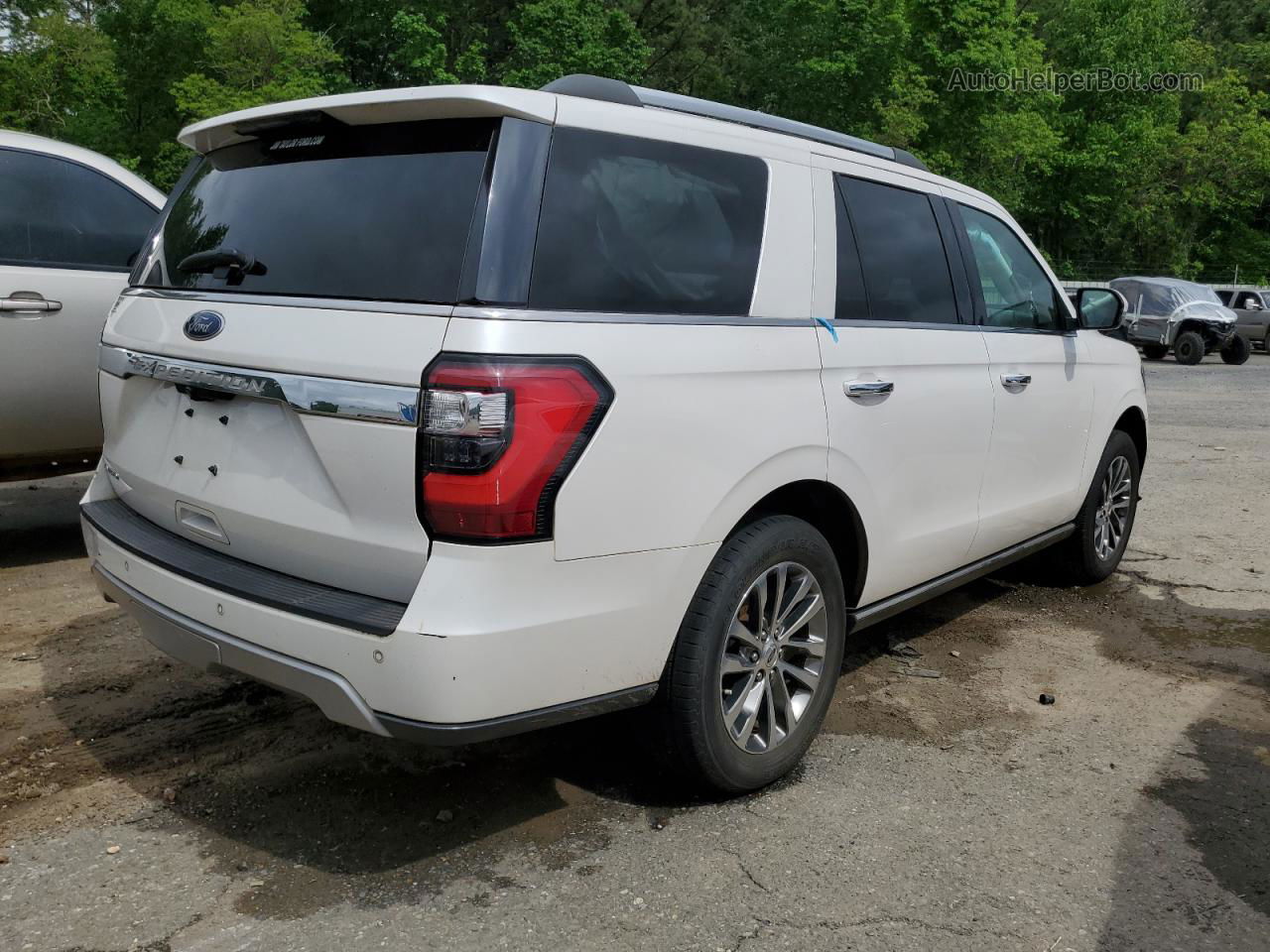 2018 Ford Expedition Limited White vin: 1FMJU1KT4JEA12674