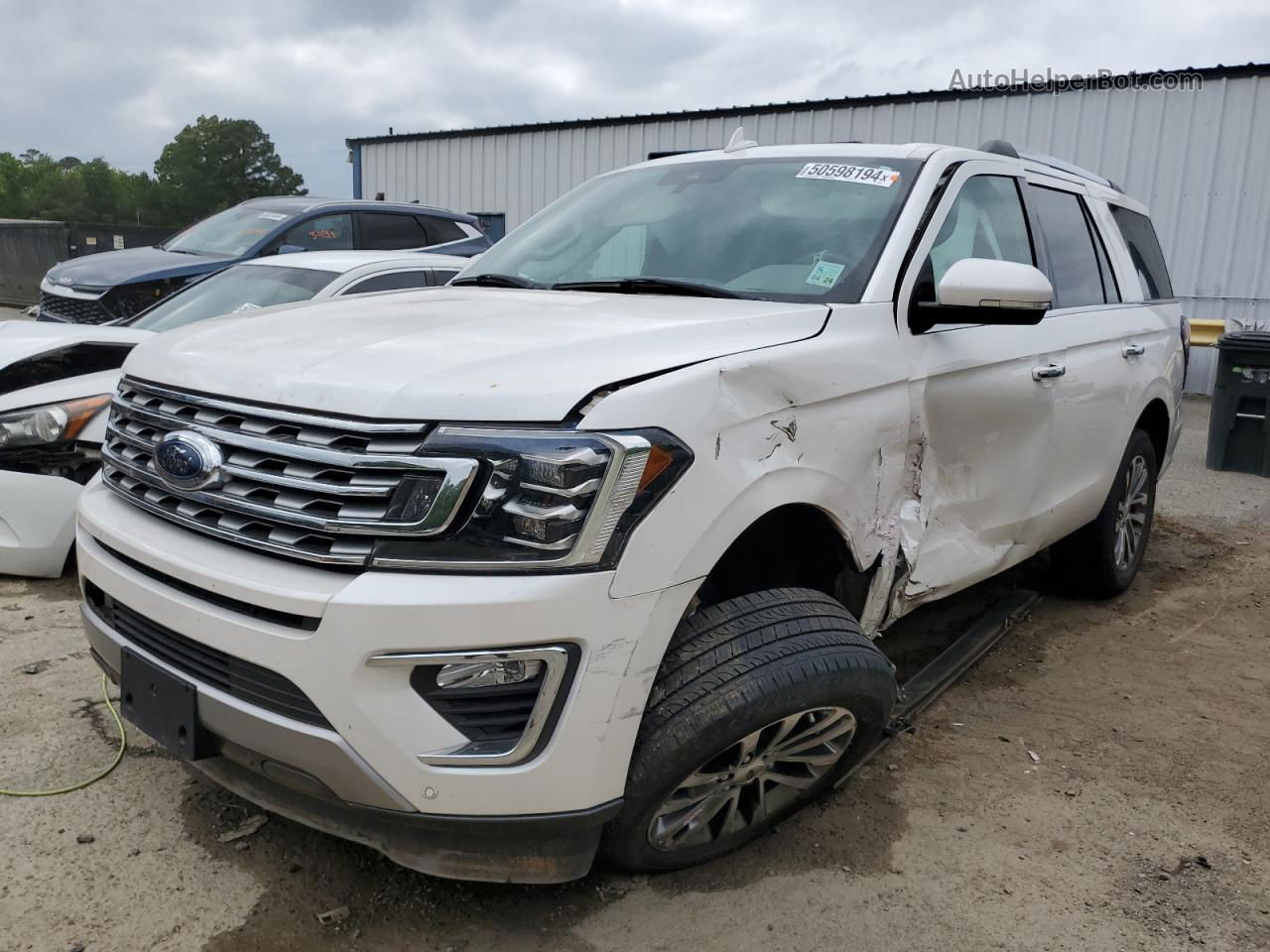 2018 Ford Expedition Limited White vin: 1FMJU1KT4JEA12674