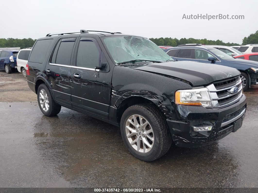 2016 Ford Expedition Limited Black vin: 1FMJU1KT5GEF48803