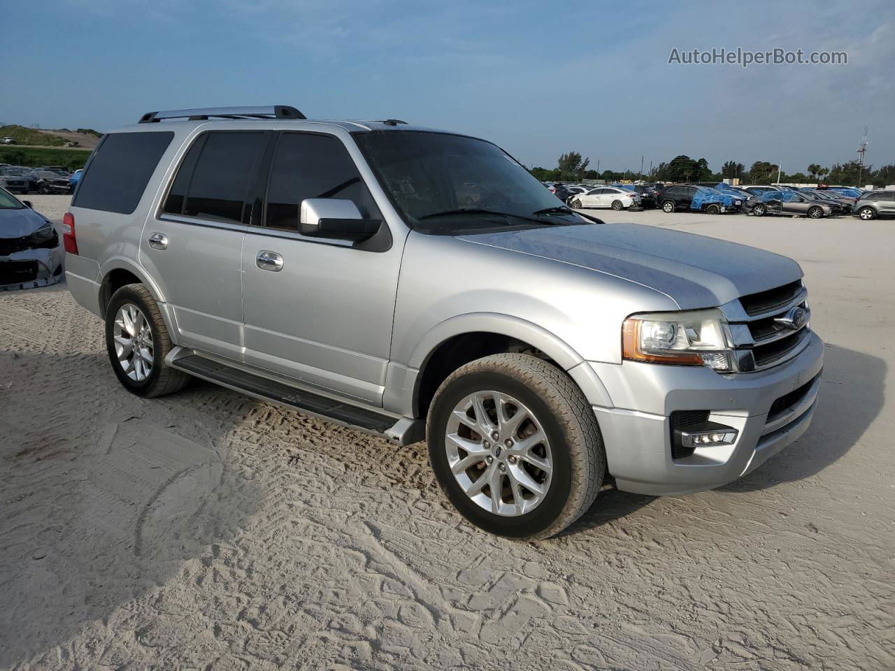 2016 Ford Expedition Limited Silver vin: 1FMJU1KT5GEF53497