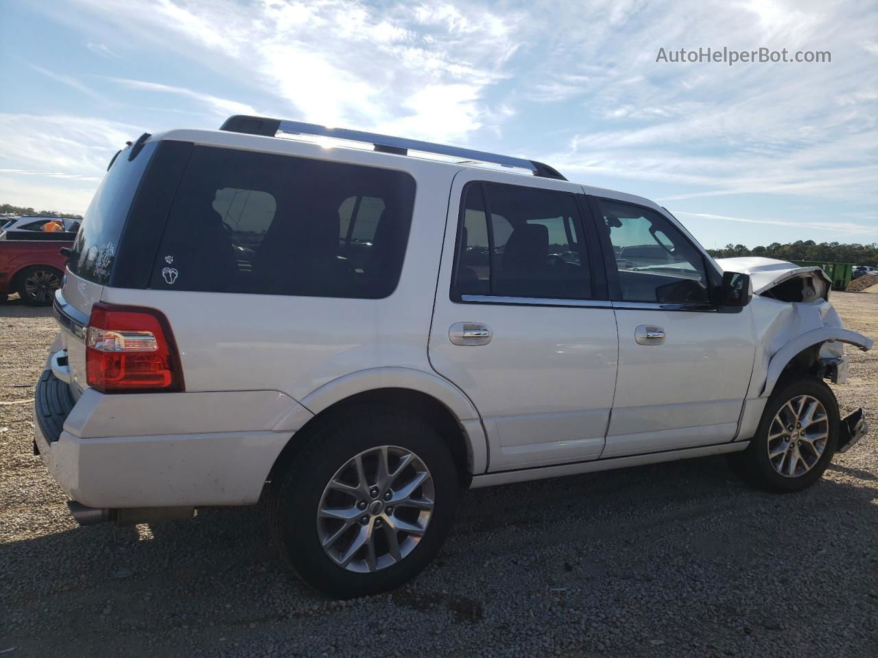 2017 Ford Expedition Limited White vin: 1FMJU1KT5HEA32894