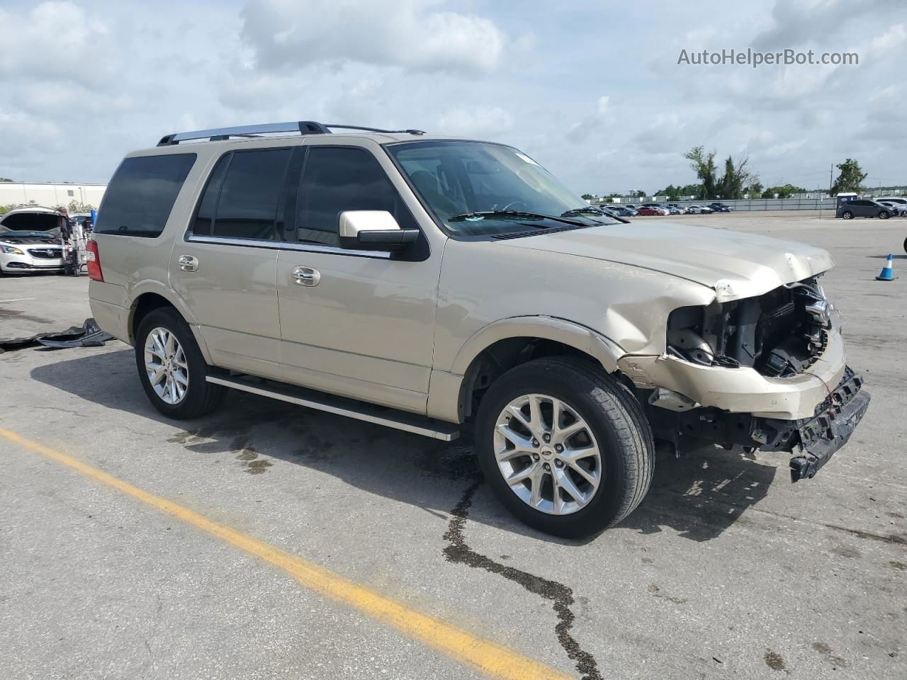 2017 Ford Expedition Limited Beige vin: 1FMJU1KT5HEA76457