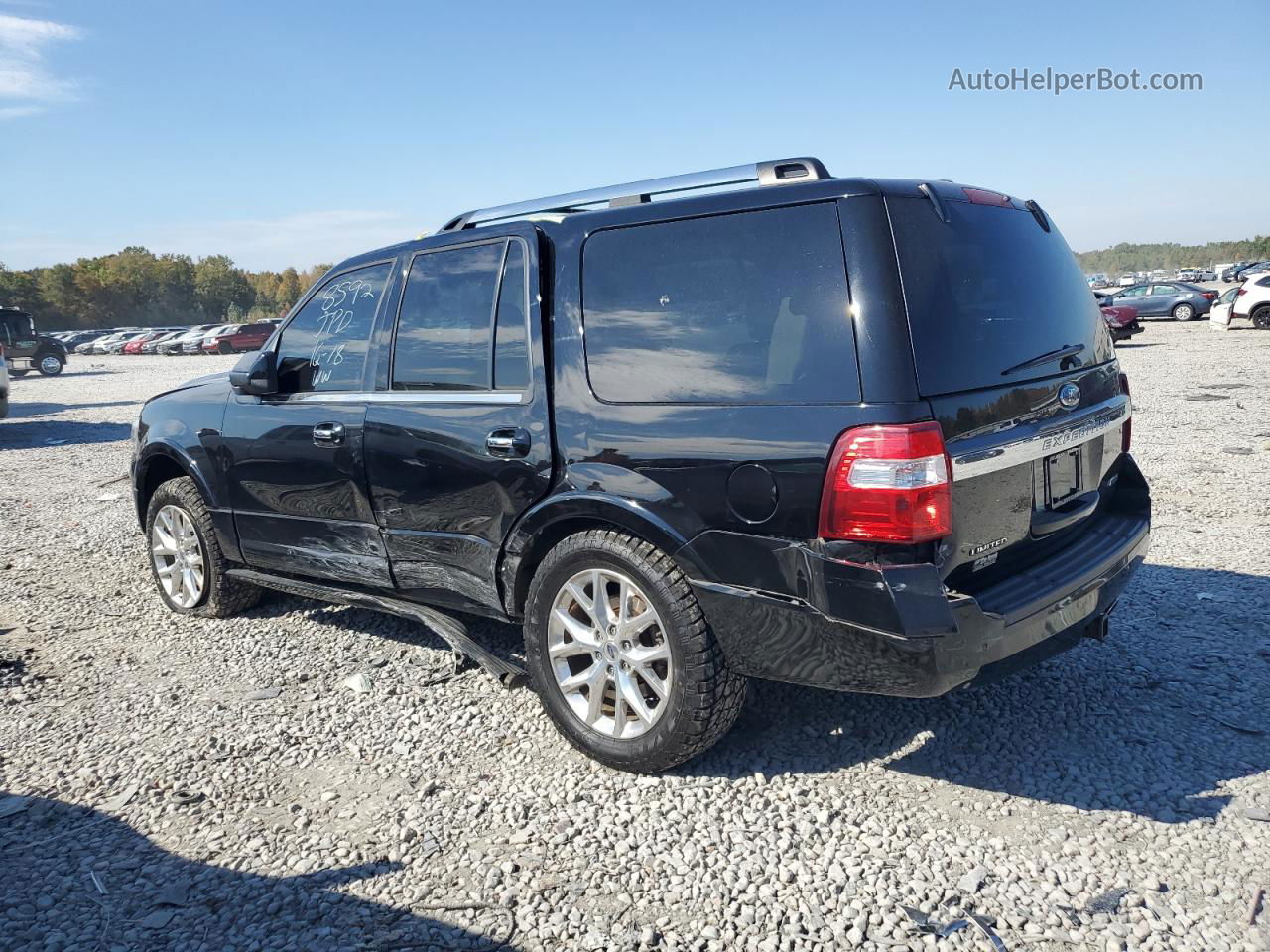 2016 Ford Expedition Limited Black vin: 1FMJU1KT6GEF07208