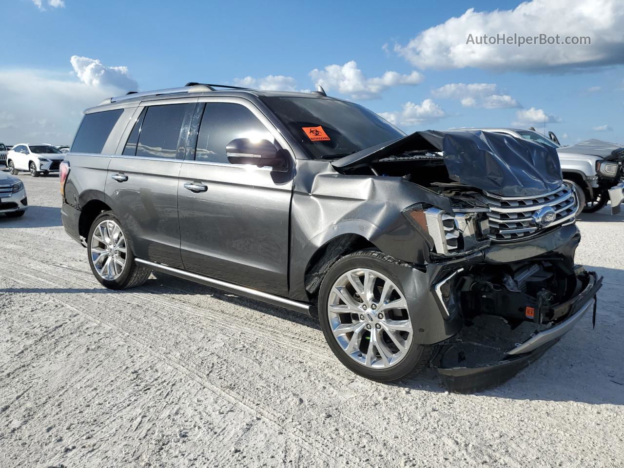 2018 Ford Expedition Limited Gray vin: 1FMJU1KT7JEA04438