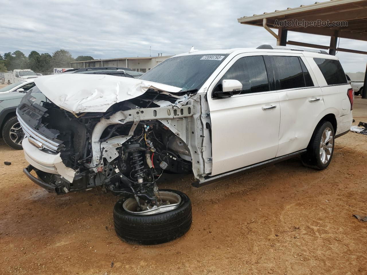 2018 Ford Expedition Limited White vin: 1FMJU1KT7JEA14418