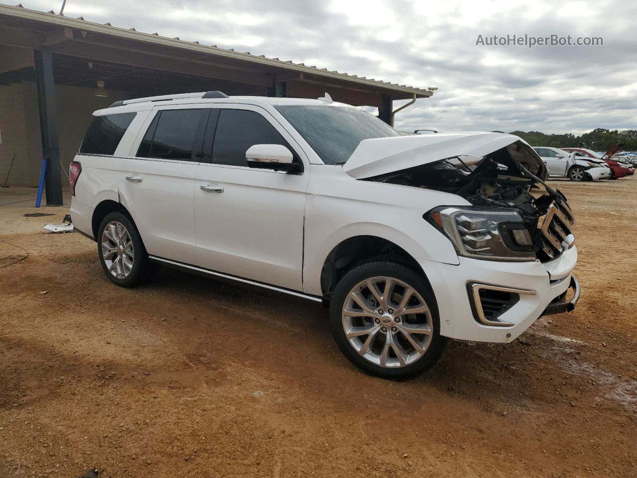 2018 Ford Expedition Limited White vin: 1FMJU1KT7JEA14418