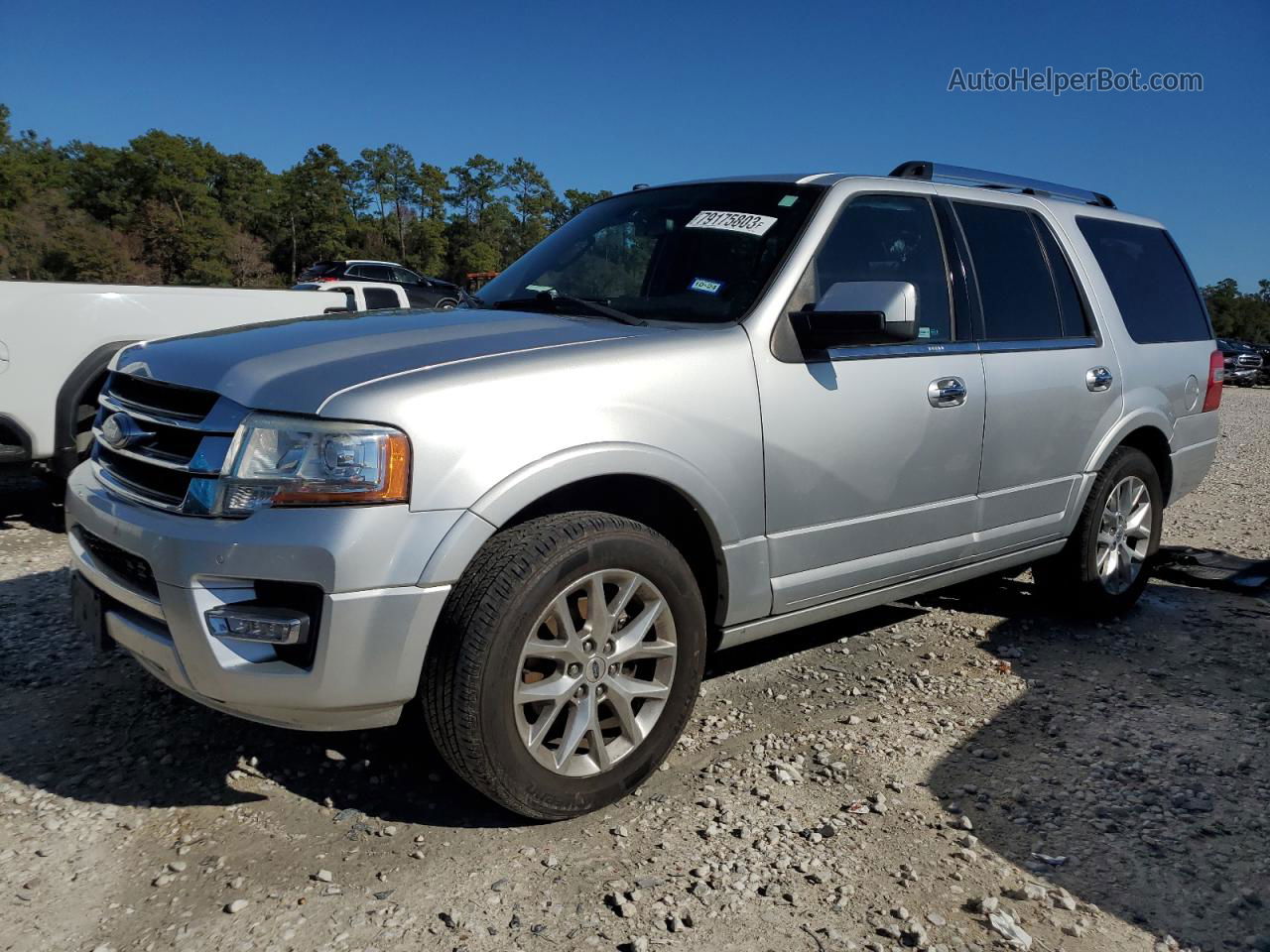 2017 Ford Expedition Limited Silver vin: 1FMJU1KT8HEA52041