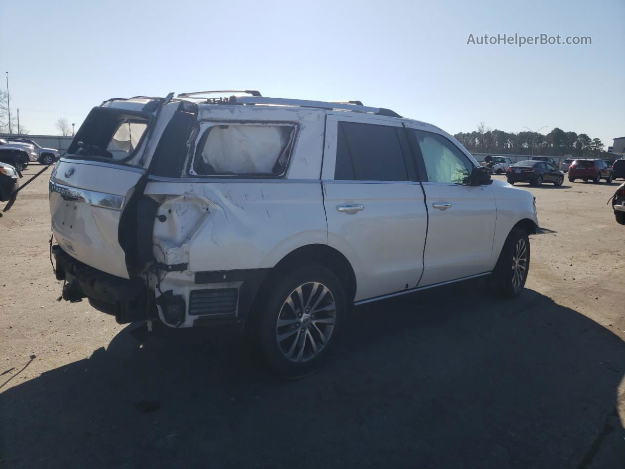 2018 Ford Expedition Limited White vin: 1FMJU1KT8JEA57357