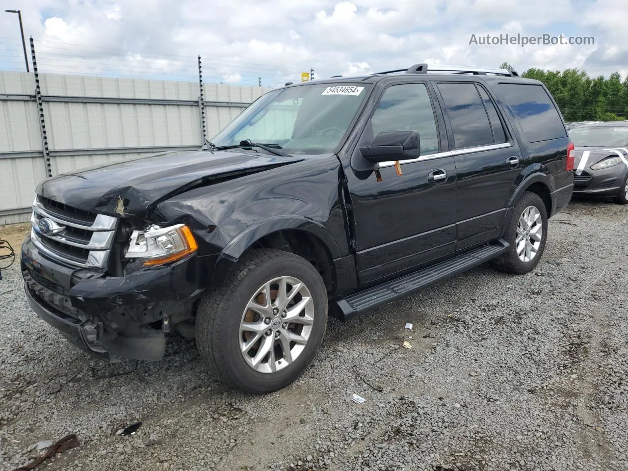 2016 Ford Expedition Limited Black vin: 1FMJU1KT9GEF31633